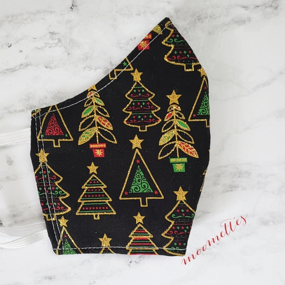 Face Mask Christmas Holiday Bling Handmade - Picture 3 of 5